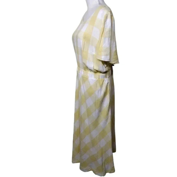 Liz Claiborne Yellow Plaid Dress - Picture 12 of 13